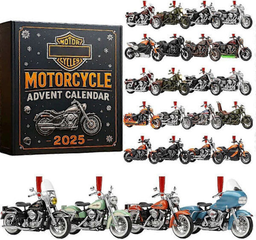 Harley Davidson Adventskalender 2025 Denne Harley-Davidson adventskalenderen er en samlers drøm_Billige Gaver