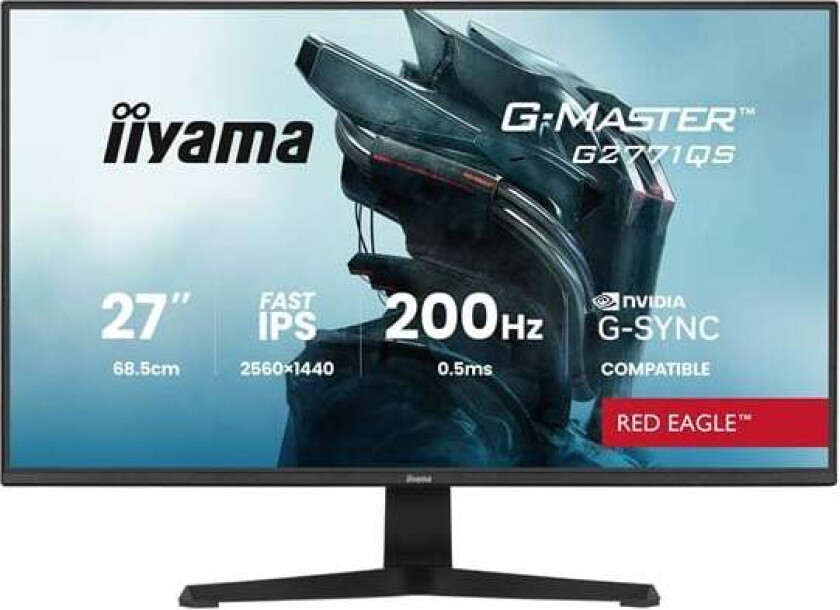27" iiyama G-MASTER Red Eagle G2771QS-B1 - LED monitor - 27"
