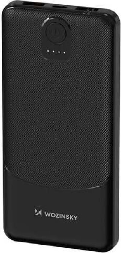 Bilde av Wpower WPBBK-2 10000mAh Power Bank - Black Nødlader - Svart - 10000 mAh