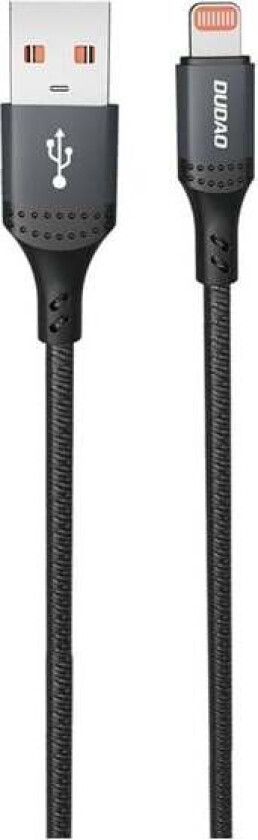 3A 30W L3SL USB-A - Lightning Cable Braided 1.2m - Black