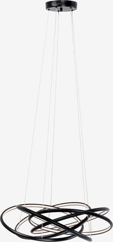 Pendellampe Saturn Black Ø72cm - Svart