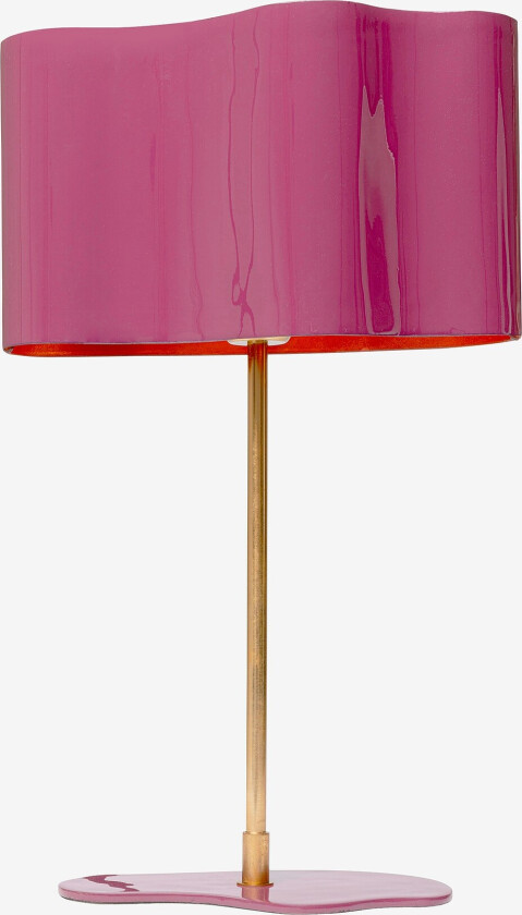 Bordlampe Cloudy Oval Plum 49cm - Lilla