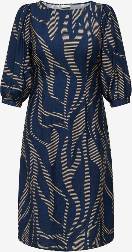 Kjole carFannil 3/4 Calf Smock - Blå