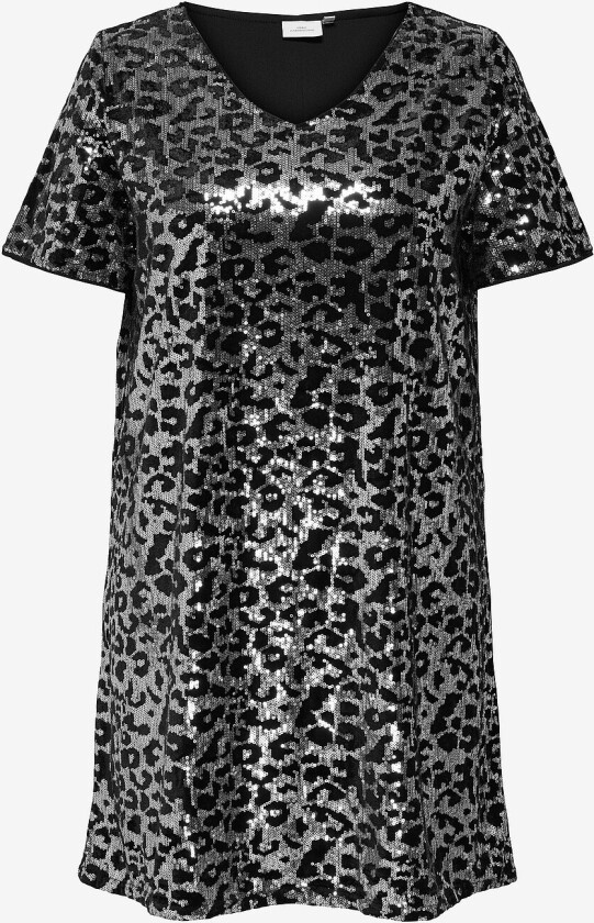 Kjole carLeonora Life S/S V-neck - Svart