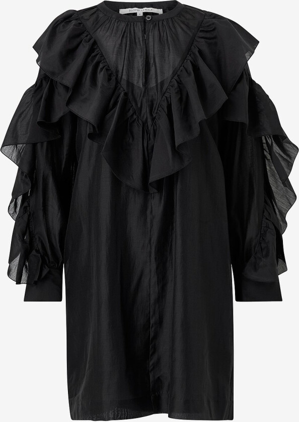 Kjole Dream Ruffle - Svart