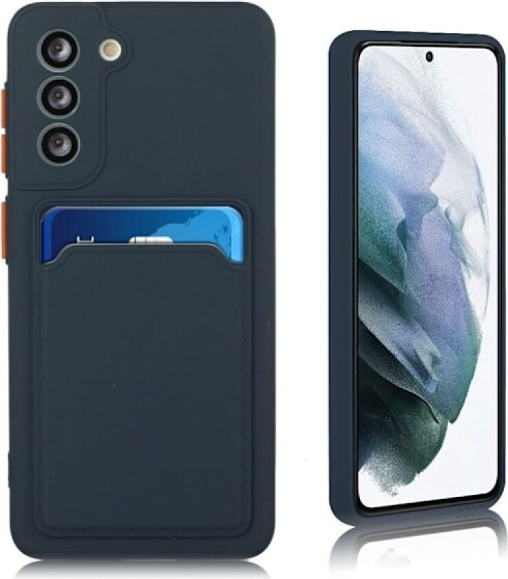 Deksel til kortholder for Samsung Galaxy S21 FE - Mørkeblå