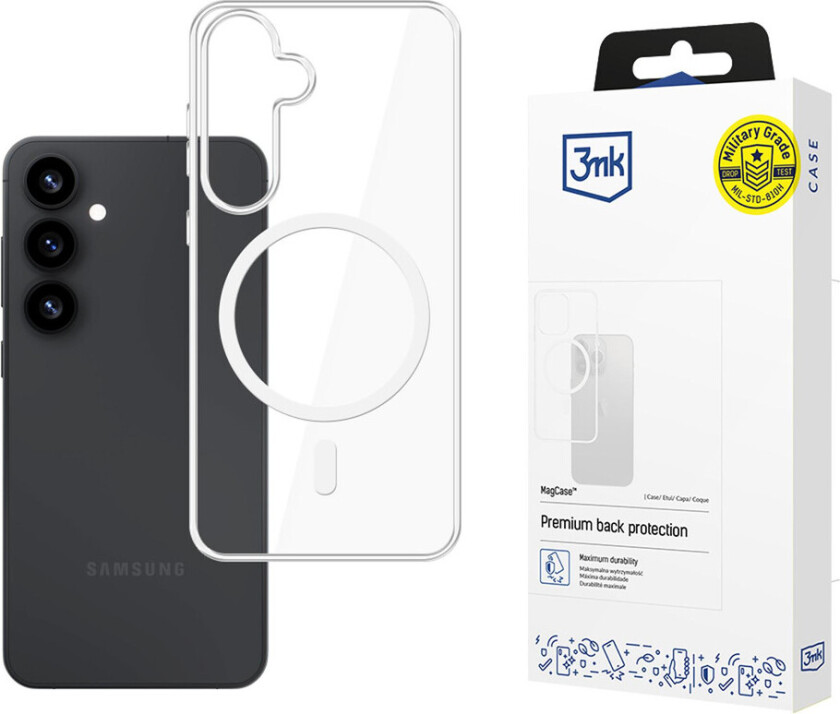 MagCase Deksel for Samsung Galaxy S25+ - Gjennomsiktig