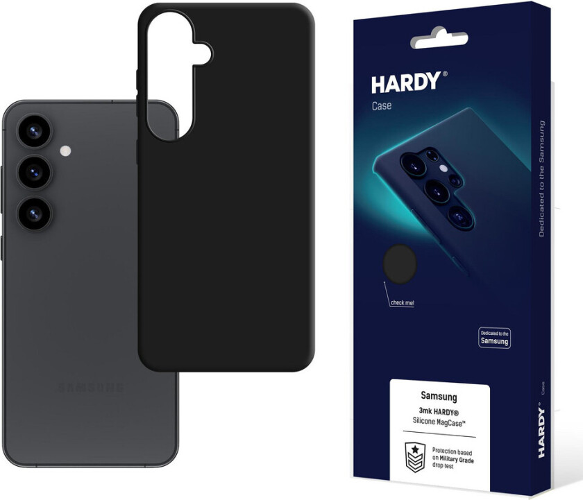 Hardy MagSilicone-deksel for Samsung Galaxy S25+ - Svart