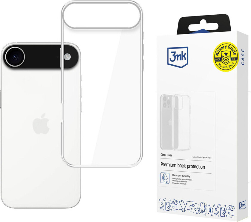 Clear Cover for iPhone 17 Air - Gjennomsiktig