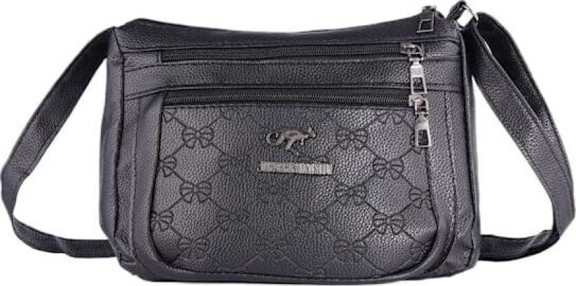 Myk skulderveske i skinn for kvinner, crossbody-veske med nytt og moteriktig design
