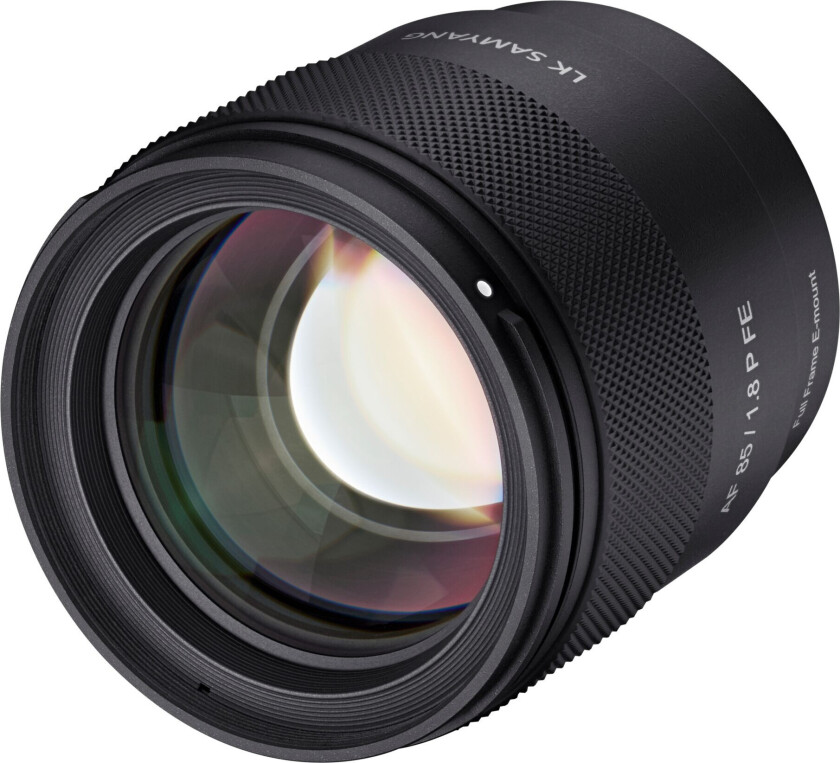 AF 85mm f/1.8 P FE objektiv â 272g, 9/8, USB-C â Svart