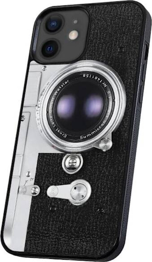 iPhone 12 Mini - Deksel/Mobildeksel Retro Kamera