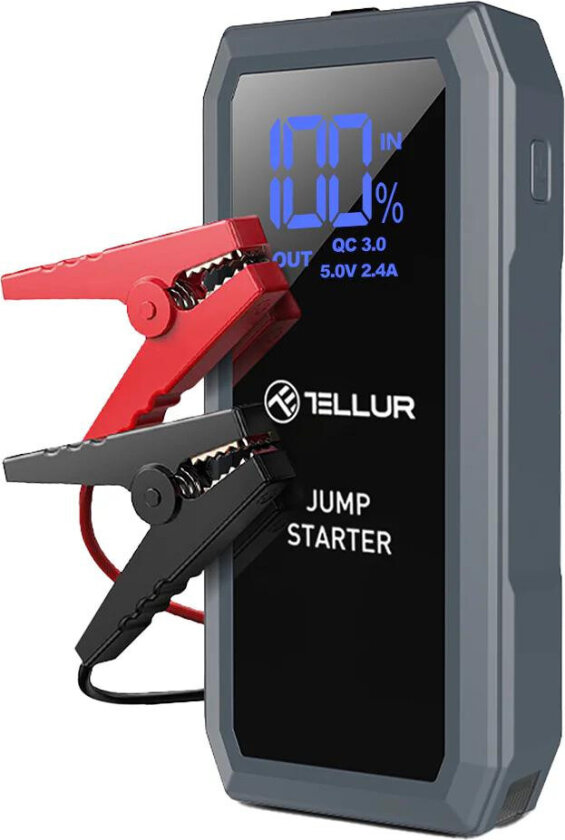 Bilde av 1500A Starthjelp til Bil - 16800mAh, LED-lys, 1500A