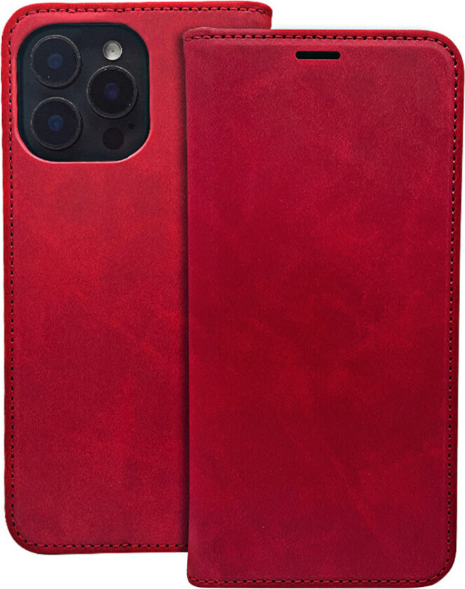 Smart Suede-deksel til iPhone 17 - Rød