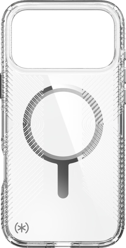 Presidio Perfect Clear Grip MagSafe deksel for iPhone 17 Pro Max - Gjennomsiktig
