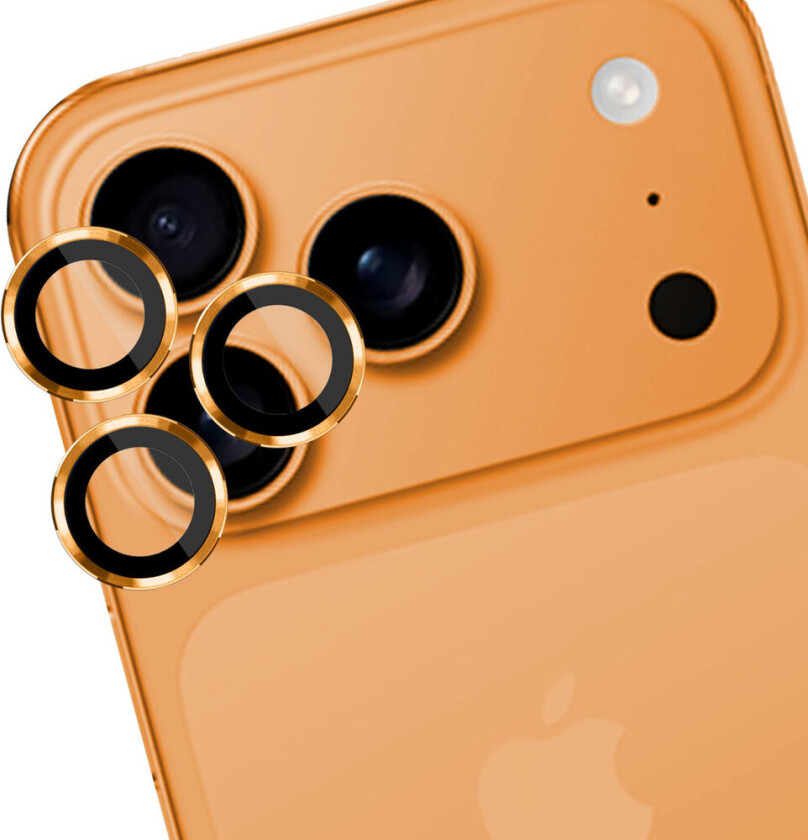 Lens Protection Pro Herdet Kameralinsedeksel for iPhone 17 Pro/17 Pro Max - Oransje