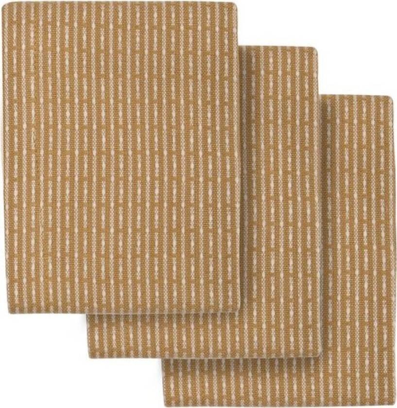 Kjøkkenklut 18x35 cm 3 stk khaki stone