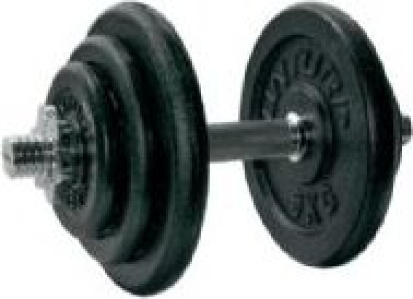 14TUSCL236, justerbar dumbbell, 20 g, 5 kg, 2,5 kg, 38 cm, 2 stykker