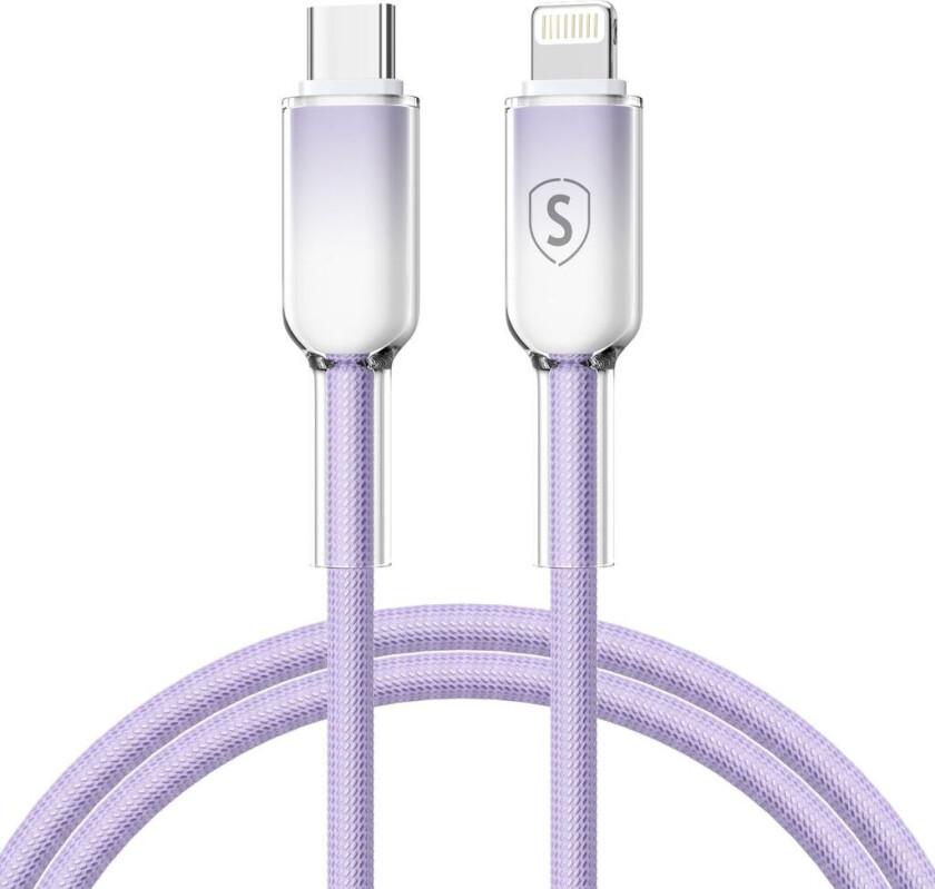 Dynamic Series USB-C til Lightning-kabel 2,4 A, 1 m - lilla