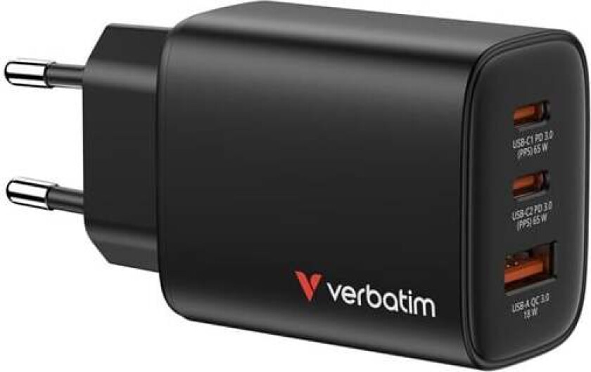 Bilde av Essentials GaN Charger 65W EU plug Black