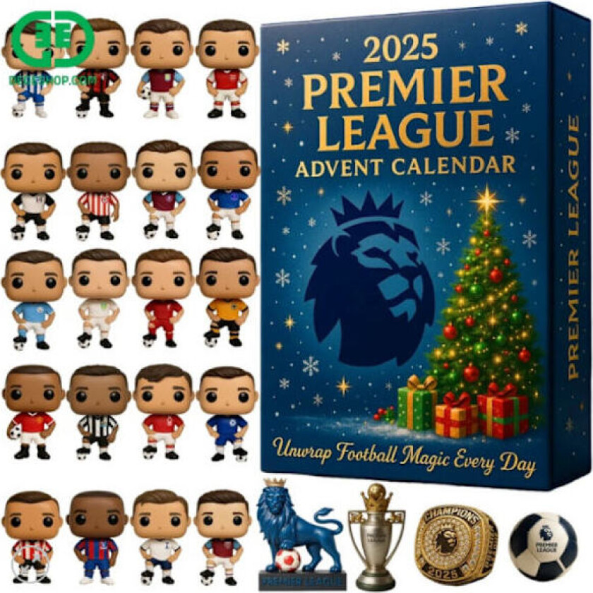 Premier League Adventskalender med overraskelsesdekorasjoner