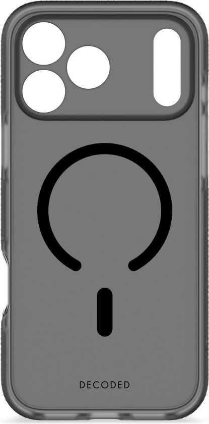 DropTec Transparent MagSafe Deksel for iPhone 17 Pro Max - Svart