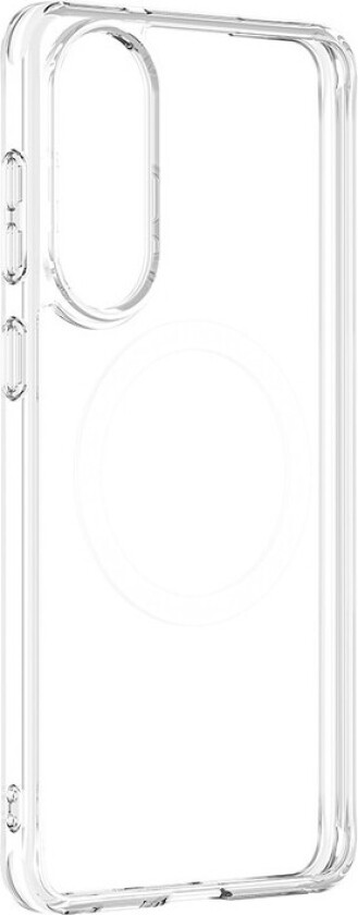 Minimal Mag Deksel med Magnetring for Samsung Galaxy S25 Edge - Gjennomsiktig