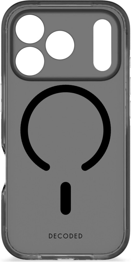 DropTec Transparent MagSafe-deksel for iPhone 17 Pro - Svart