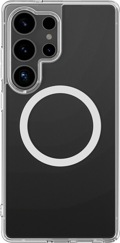 Minimal Mag Deksel med Magnetring for Samsung Galaxy S25 Ultra - Gjennomsiktig