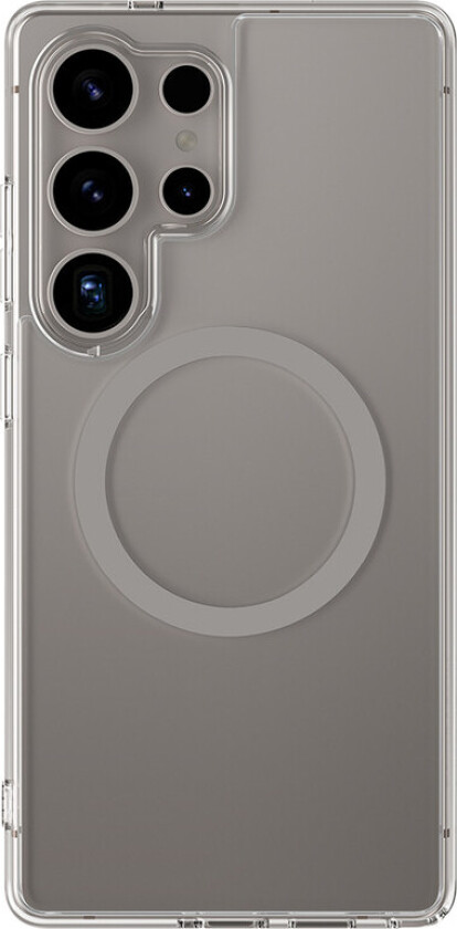 Minimal Mag Deksel med Magnetisk Ring for Samsung Galaxy S25 Ultra - Grå