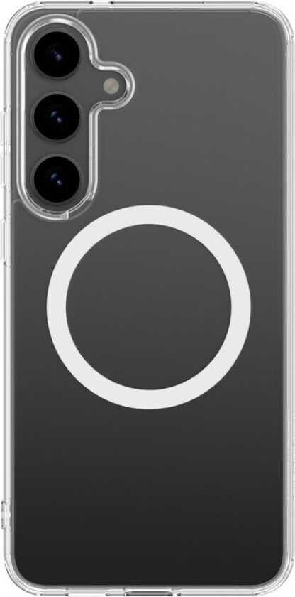 Minimal Mag Deksel med Magnetring for Samsung Galaxy S25 - Transparent