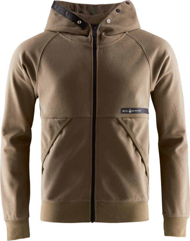 Men's Race Bonded Zip Hood Slate Beige S, Slate Beige