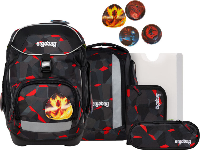 Skolesekk Sett - Pakke - TaekBeardo - - OneSize - Skolesekk