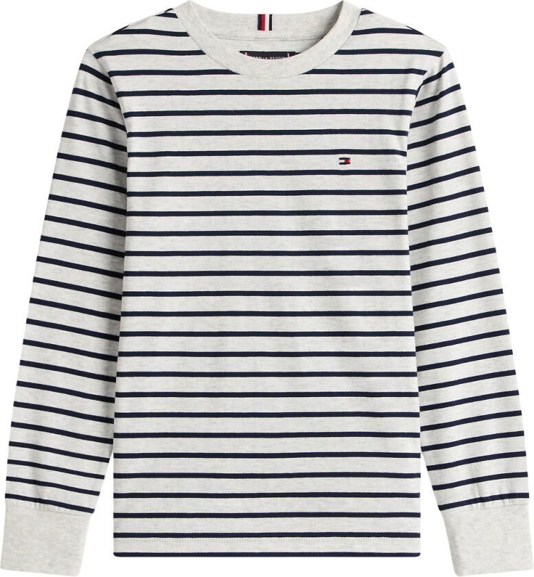 Genser - Stripe - Light Grey Heather Stripe Grey - - 12 år (152) - Genser