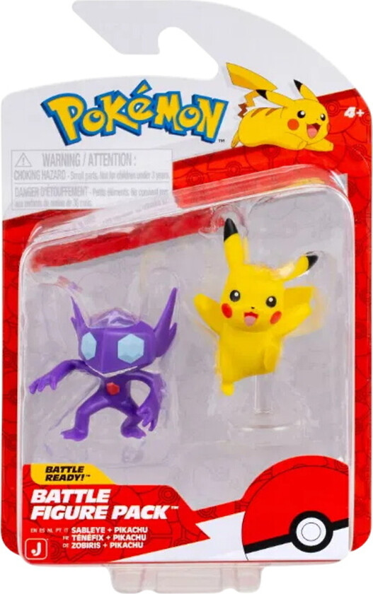 Figurer - Battle Figure - 2-pack - Sableye/Pikachu - - OneSize - Lekefigur