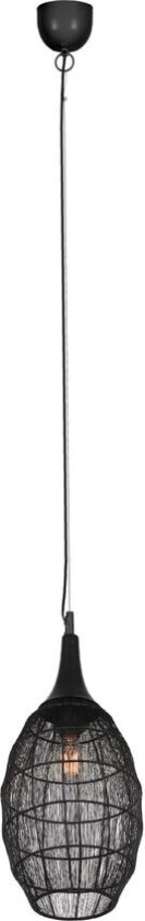 Taklampe Soraya - 26x48 cm, Matt svart