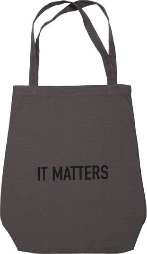 Handlenett gjenbrukbart 50x35 cm mørk grå