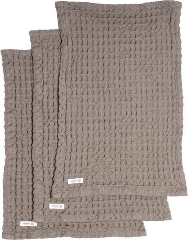 Big Waffle vaskeklut 25x40 cm 3 stk clay