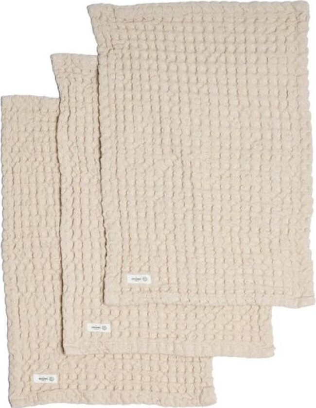 Bilde av Big Waffle vaskeklut 25x40 cm 3 stk stone