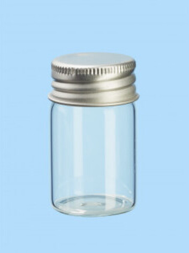 Bilde av Liten Glassflaske/Krukke med Lokk 30x50mm - 3 stk