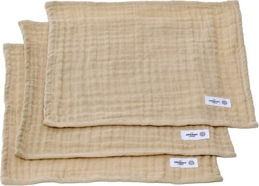 FINE vaskeklut 30x30 cm 3 stk pale honey