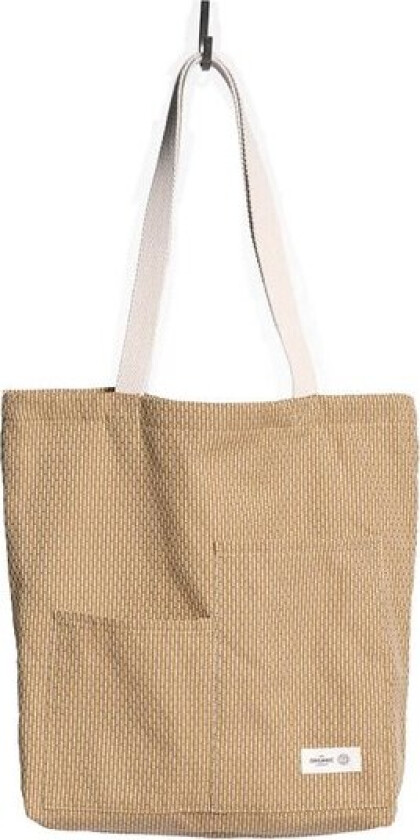 Piqué handlenett 30x35 cm khaki stone