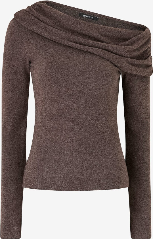 Topp One Shoulder Top - Brun