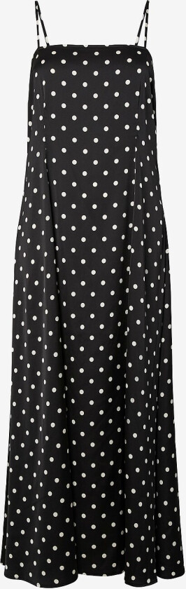 Maxikjole pcJytta Strap Ankle Satin - Svart