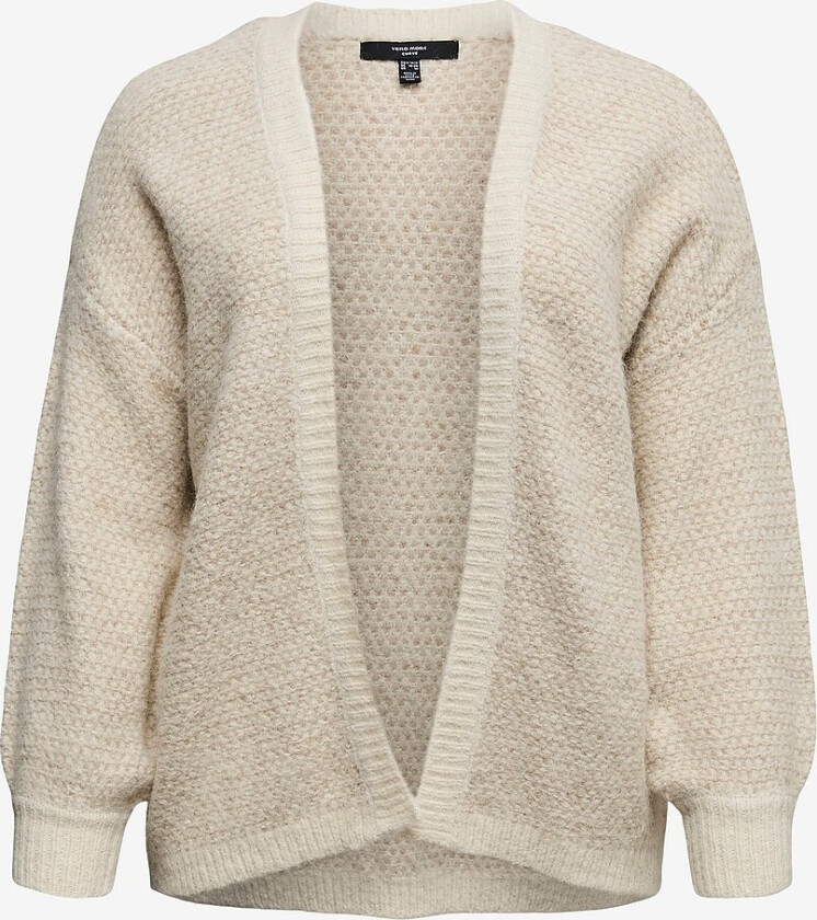 Kardigan vmcLovely LS Open Cardigan Cur - Grå