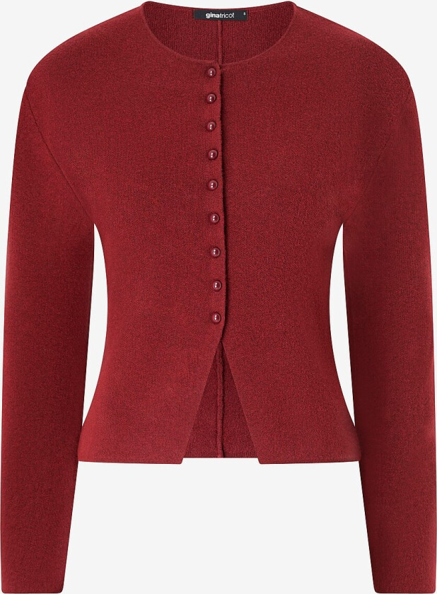 Kardigan Shaped Knitted Cardigan - Rød