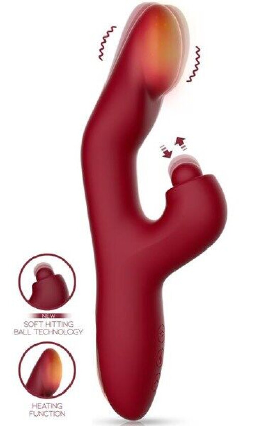 Action Velter Soft Clit Hitting Ball With Vibration & Heat Vibrator