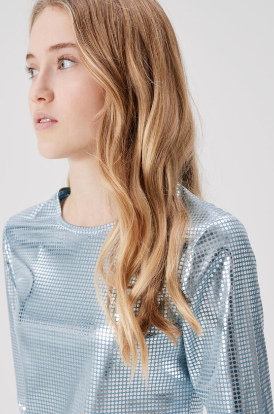 Genser - Beskåret - NlfNirror - Delphinium Blue - - 146/152 - Genser