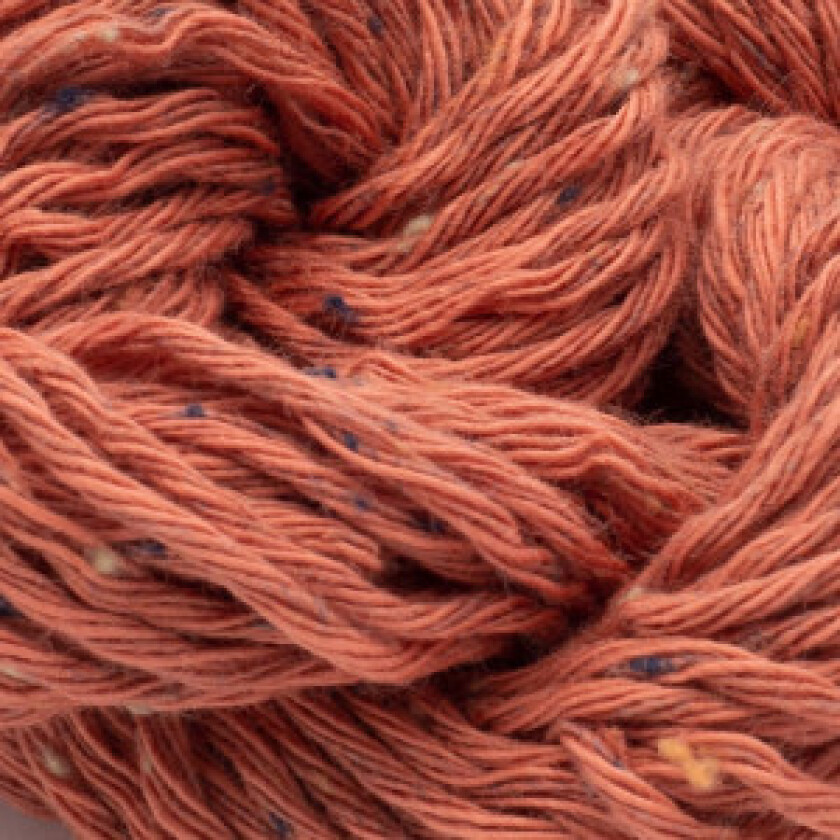 Gossypium Cotton Tweed Garn 7 Rustrød