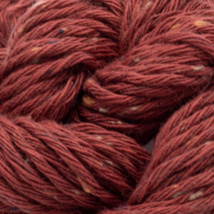 Gossypium Cotton Tweed Garn 9 Rødvin